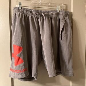 Under Armour Gray and Orange Athletic Shorts